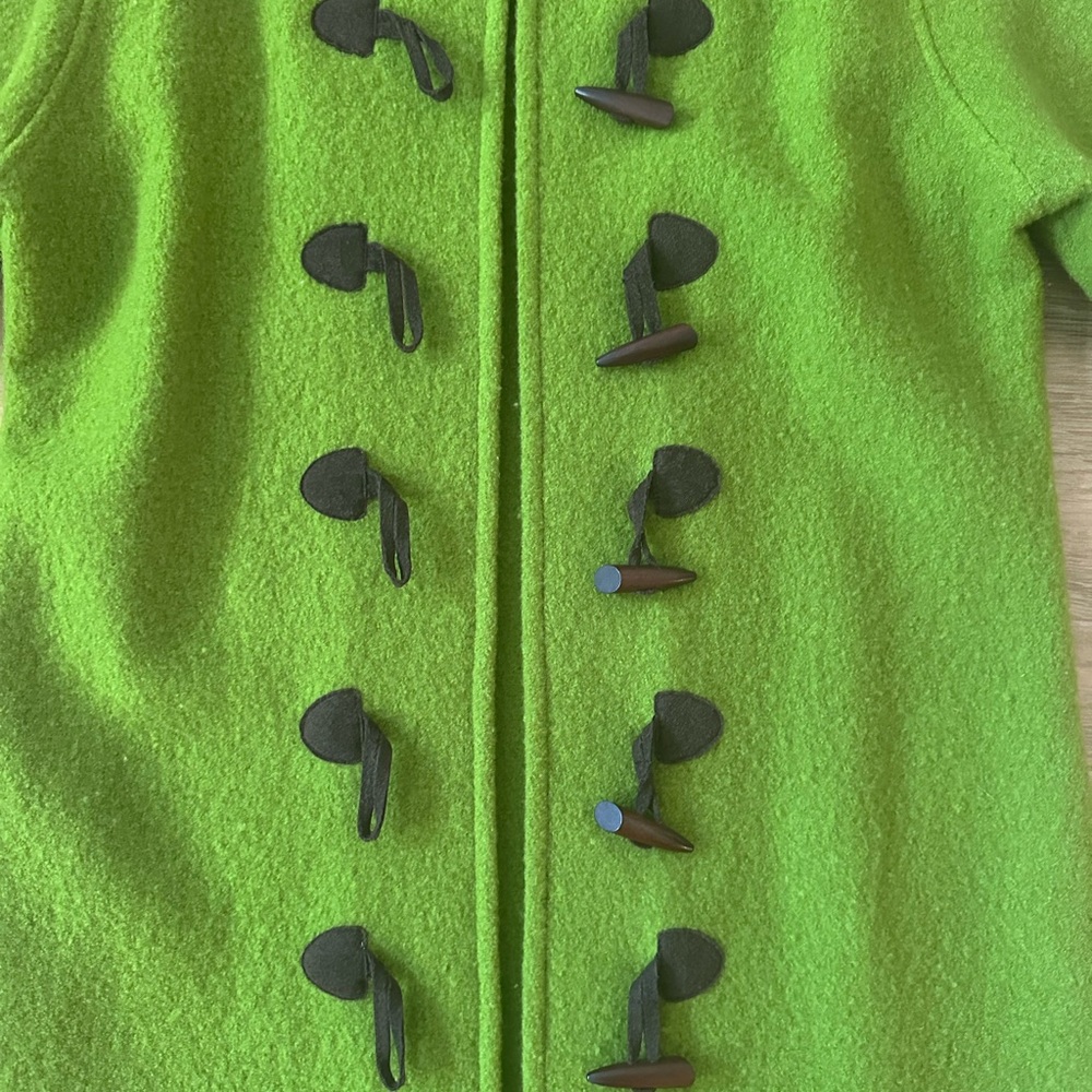 Green Willismith Toggle 100% Wool Coat - image 2